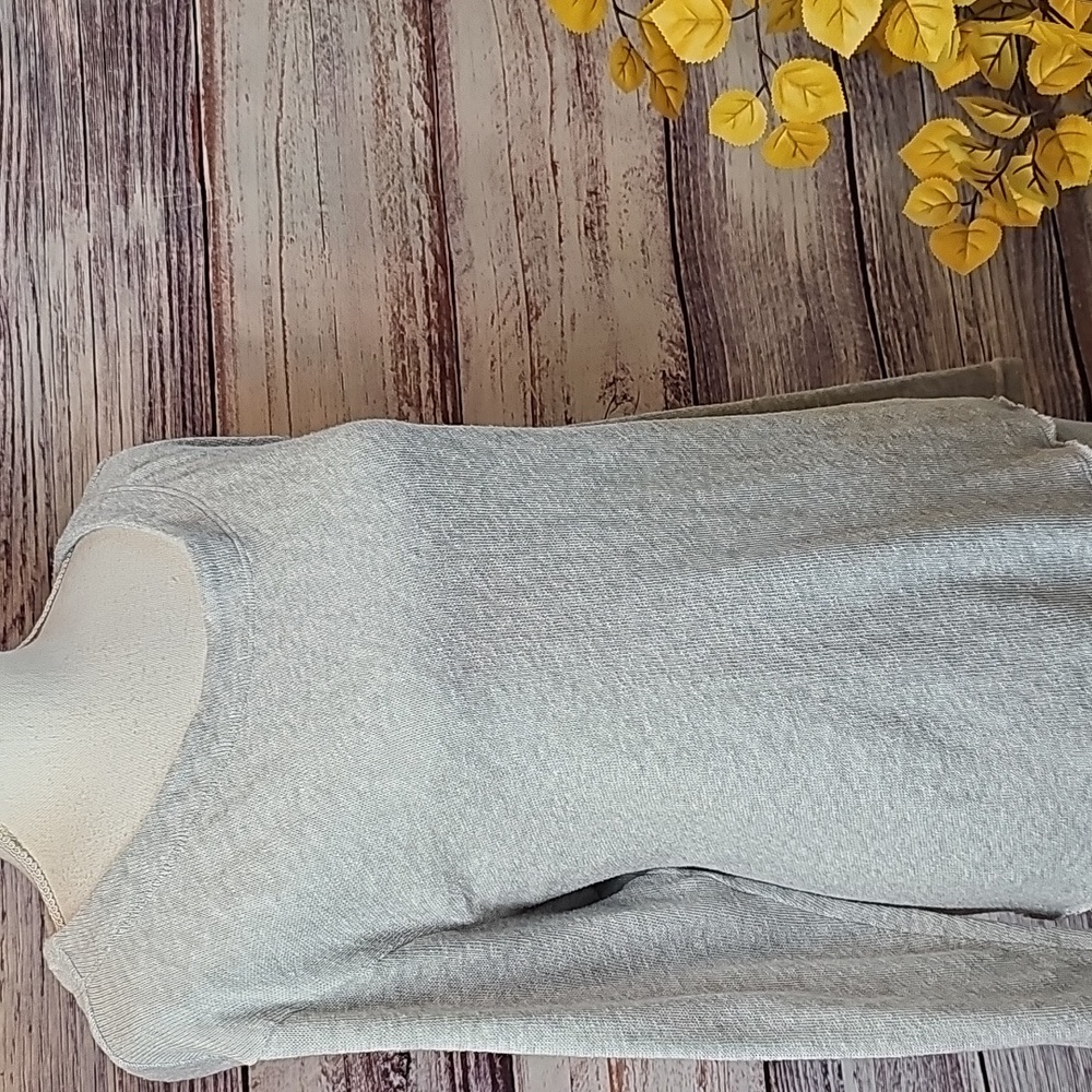 CASLON HEATHER GRAY LONG SLEEVE HI-LO PULLOVER TUNIC